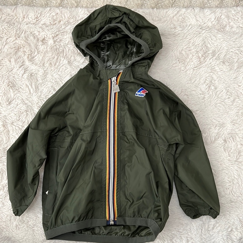 K-Way Toddler Full zip Rain/ Wind breaker jacket